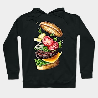 Tasty juicy hamburger Hoodie